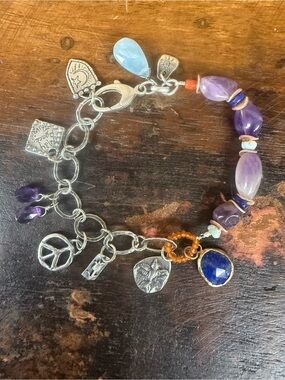 Jes MaHarry unisex "May Peace Prevail" one of a kind bracelet. New with tags!
